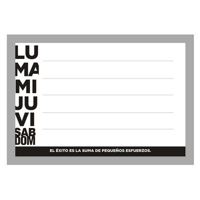 Imagen 1 del producto Pizarra Plástico Vgo Work 40 x 50 cm Plateado