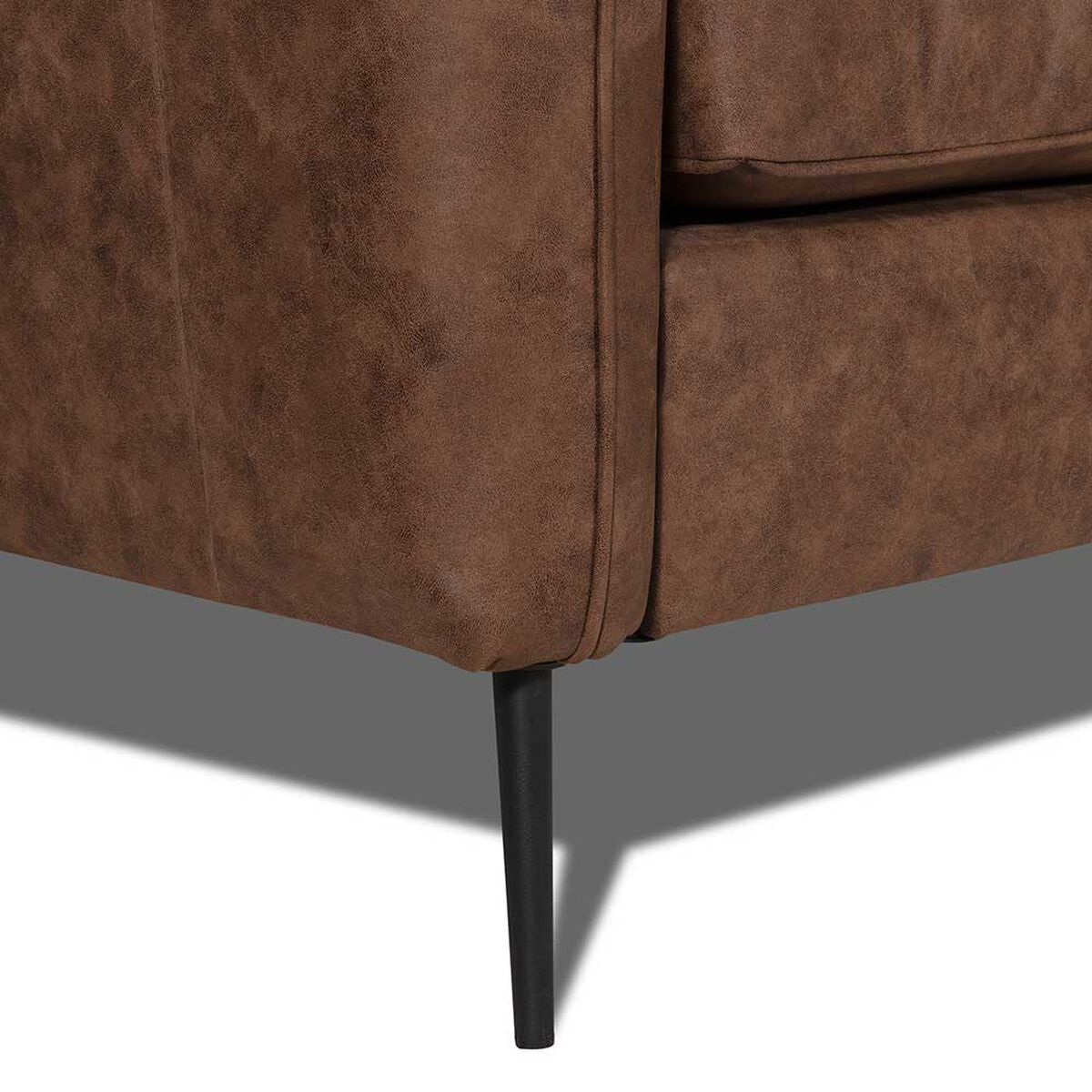 Sofá Innovamuebles Italia Cuero 2 Cuerpos Brown