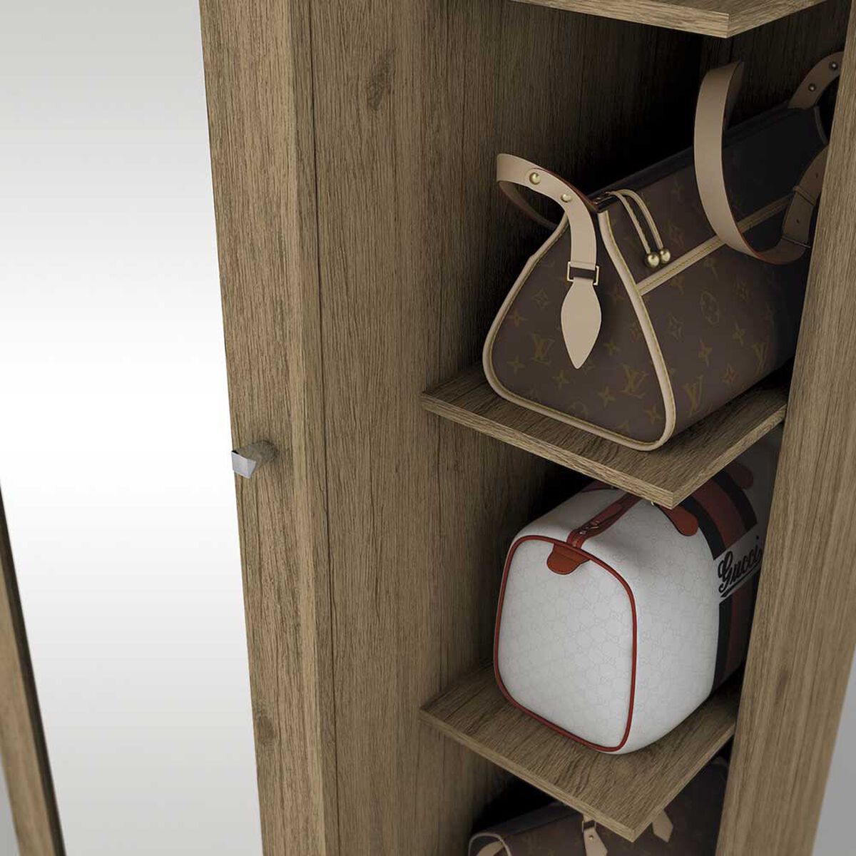Zapatera Home Mobili Bardo 1 Puertas Café