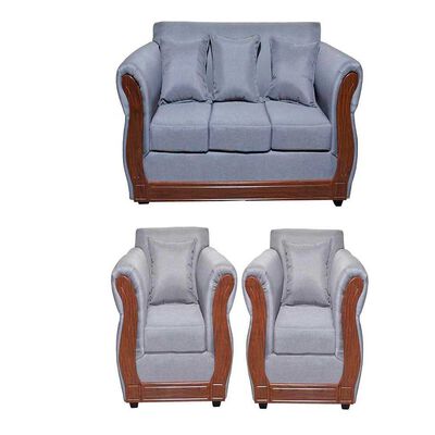 Imagen 1 del producto Juego de Living Diseño A&M Home Marco Sofá 3 Cuerpos + 2 Sillones 1 Cuerpo Gris