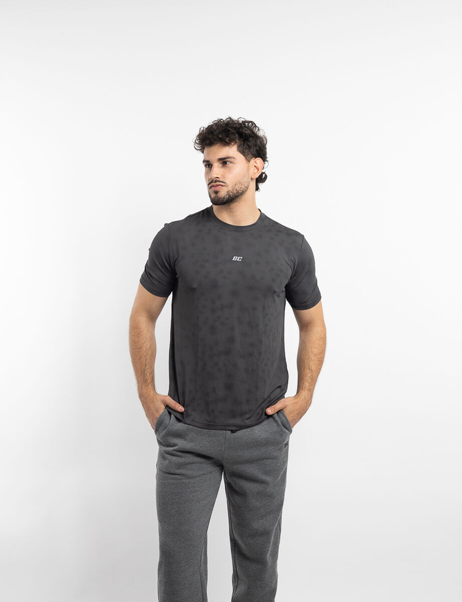 Polera Deportiva Manga Corta Hombre Black County