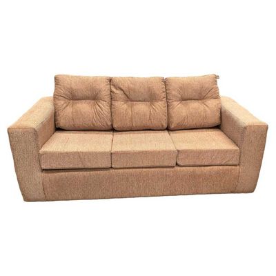 Imagen 2 del producto Juego de Living Kea Nize Sofá 3 Cuerpos + Dos Pouf Tela Beige