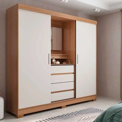 Clóset Decocasa Toscana 2 Puertas Carvalho-Off White