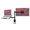 Soporte de Escritorio Levo Brazo Doble Monitor Negro