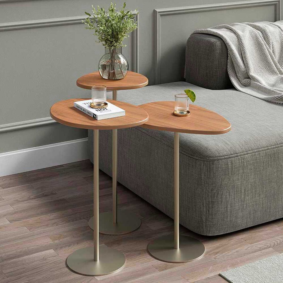 Set Mesas Decocasa Botanic Champagne