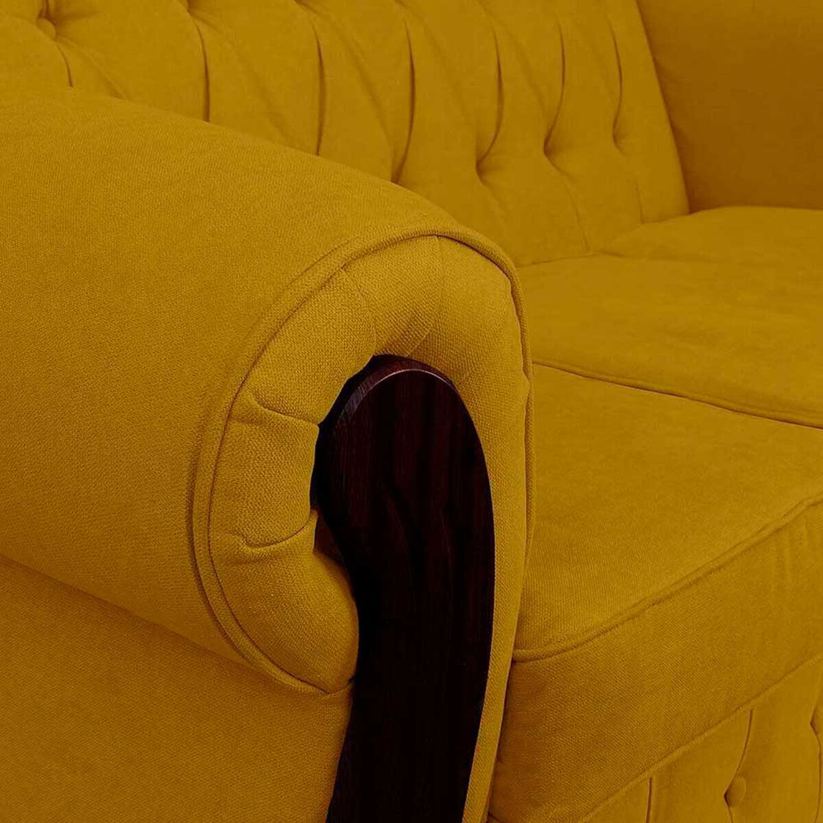 Juego de Living Elegant Detail Orlando Sof&aacute; 3 Cuerpos + Dos Sillones 1 Cuerpo Oro