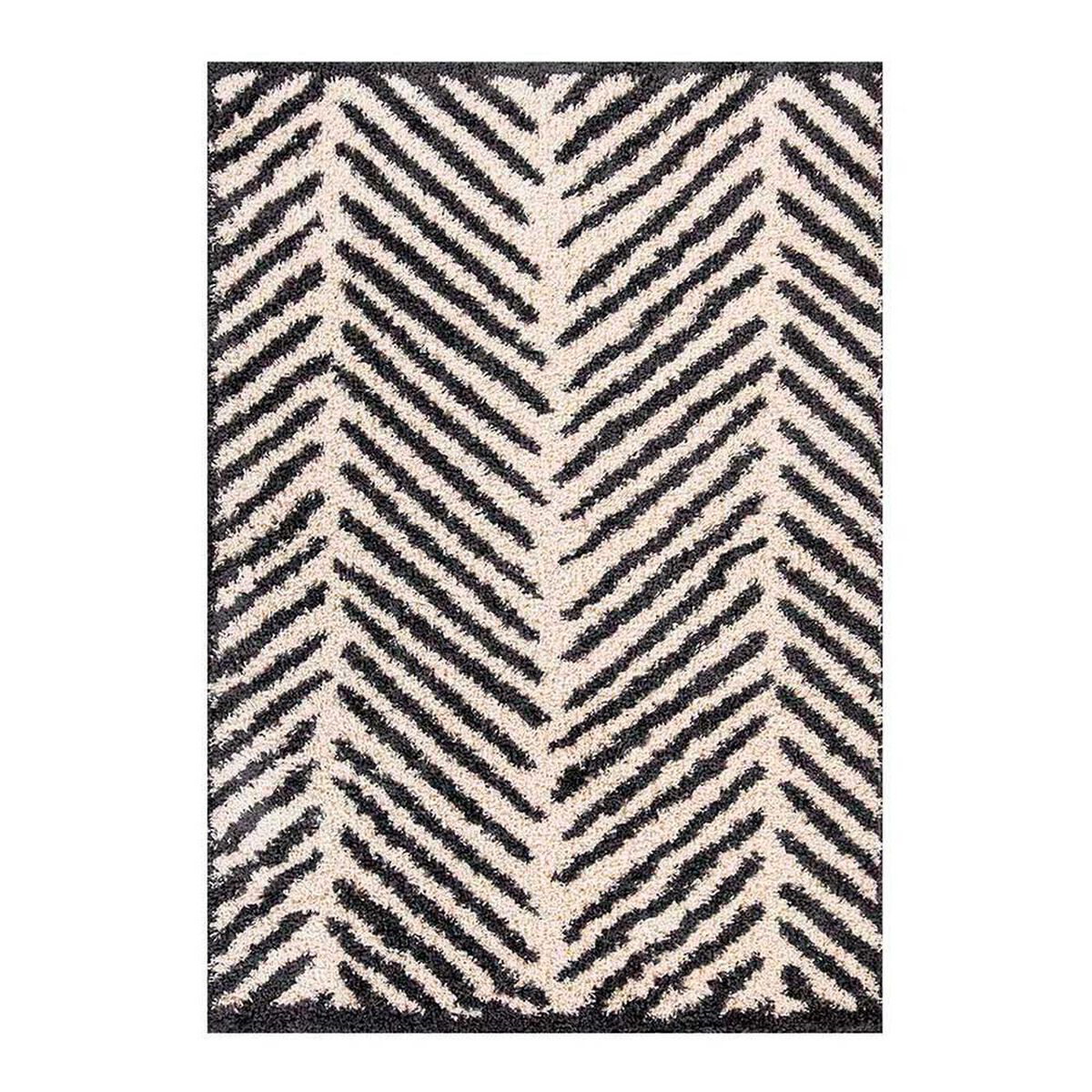 Alfombra Idetex Shaggy Guiza 150 x 200 cm Blanco