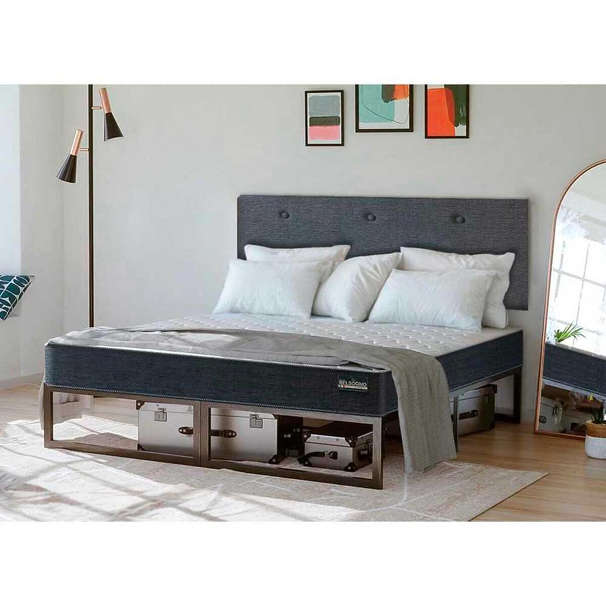 Colch&oacute;n Belsogno 1,5 Plazas One Black