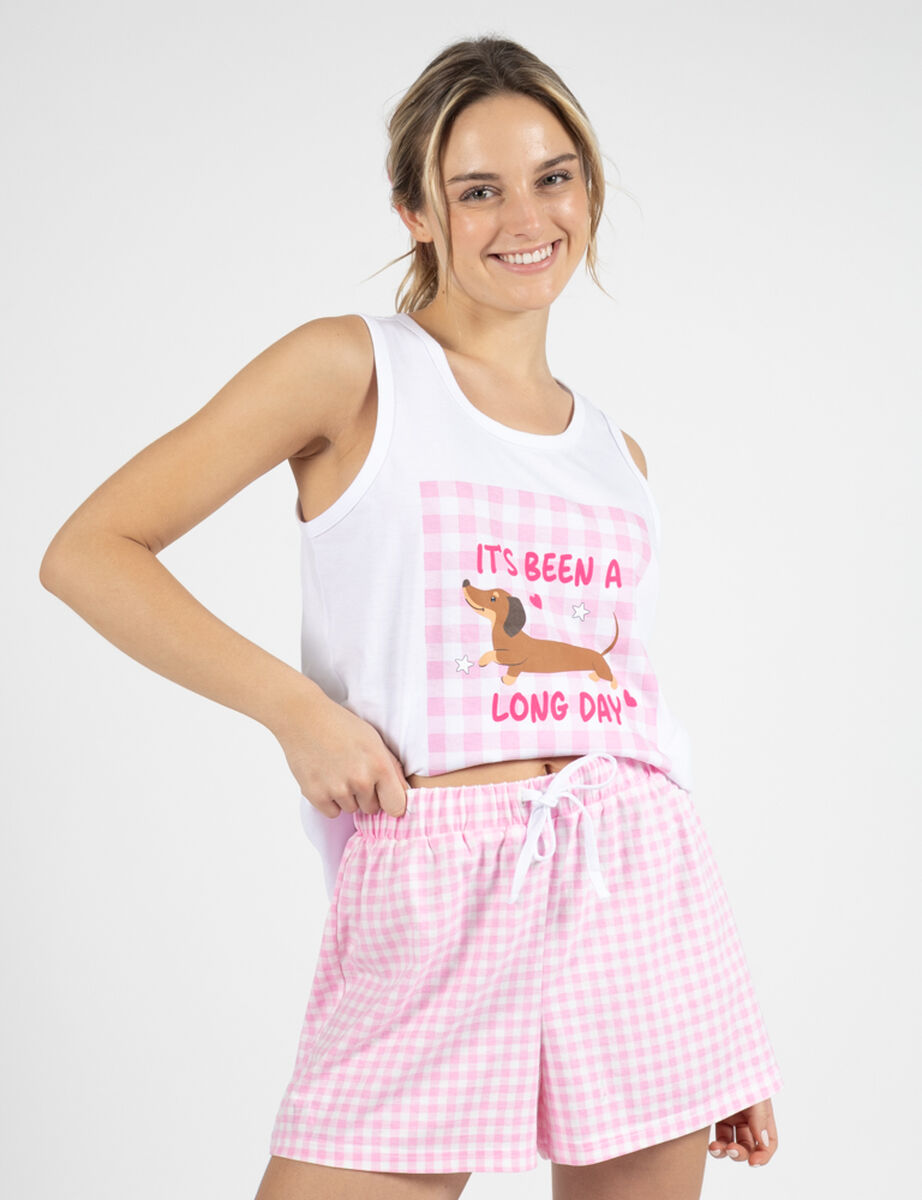 Pijama sin Mangas Mujer Icono