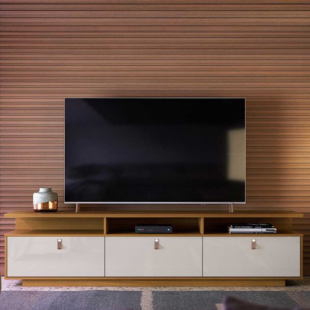 Rack TV Onessta Marroco Tauari Off White Hasta 75""