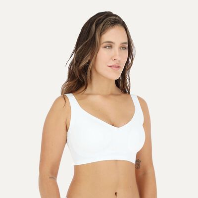 Imagen 2 del producto Sostén Mujer Flores Blanco, Negro, Beige