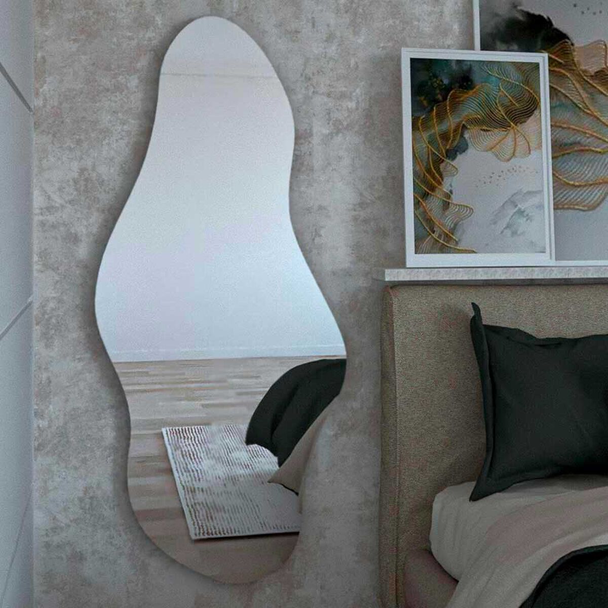 Espejo de Vidrio TuHome Fluye Aries 150 x 65 cm