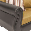 Juego de Living Innovamuebles Azucena Sofá 3 Cuerpos + Dos Sillones 1 Cuerpo Oro 