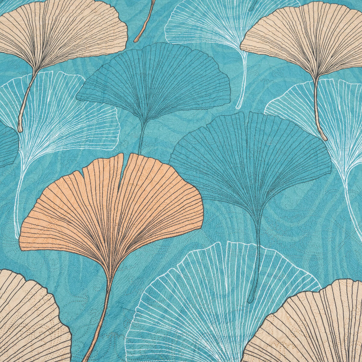 Quilt Doral Hotpress Estampado 1,5 Plazas Ginkgo