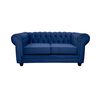 Sofá Barra Design Chesterfield 2 Cuerpos Azul