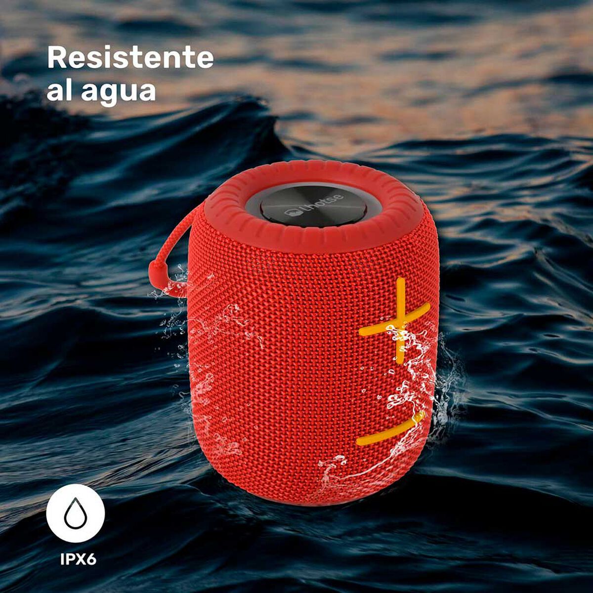 Parlante Bluetooth Lhotse Trip Go Rojo