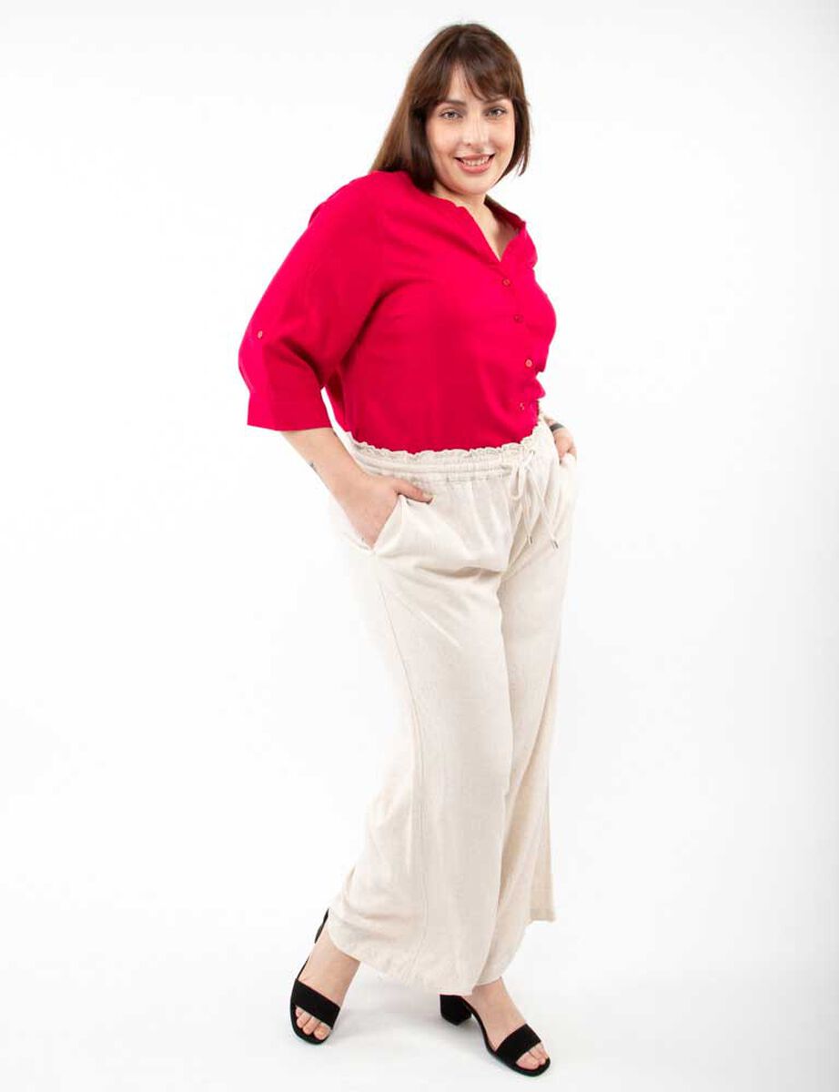 Pantalón Lino Palazzo Mujer Extralindas