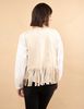 Chaqueta Suede Flecos Sin Mangas Mujer Zibel