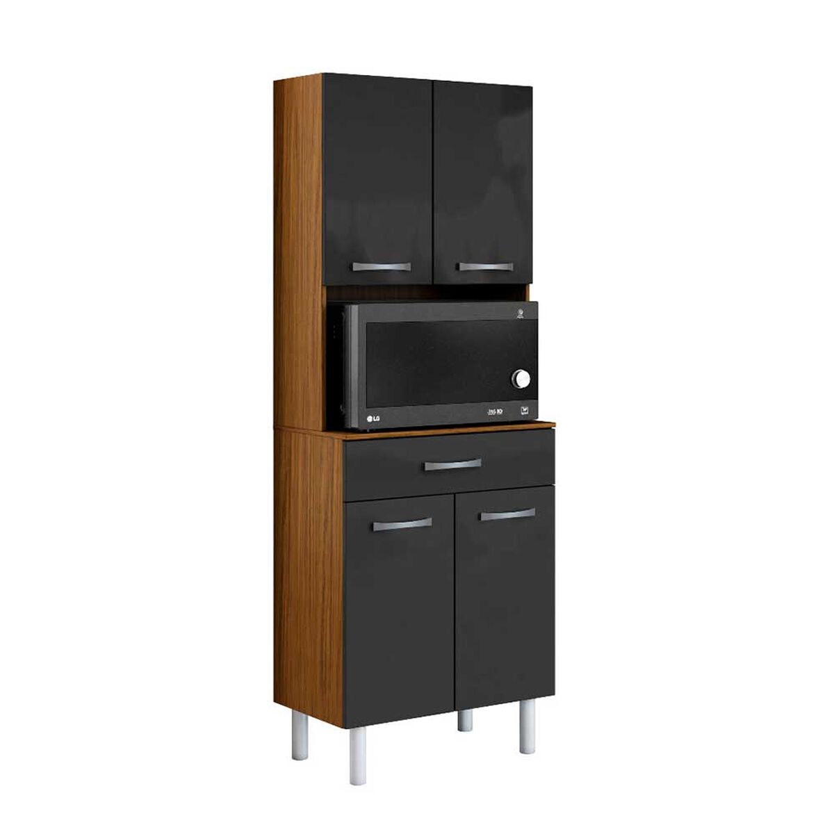 Mueble para Microondas Casanova 4 Puertas Grey