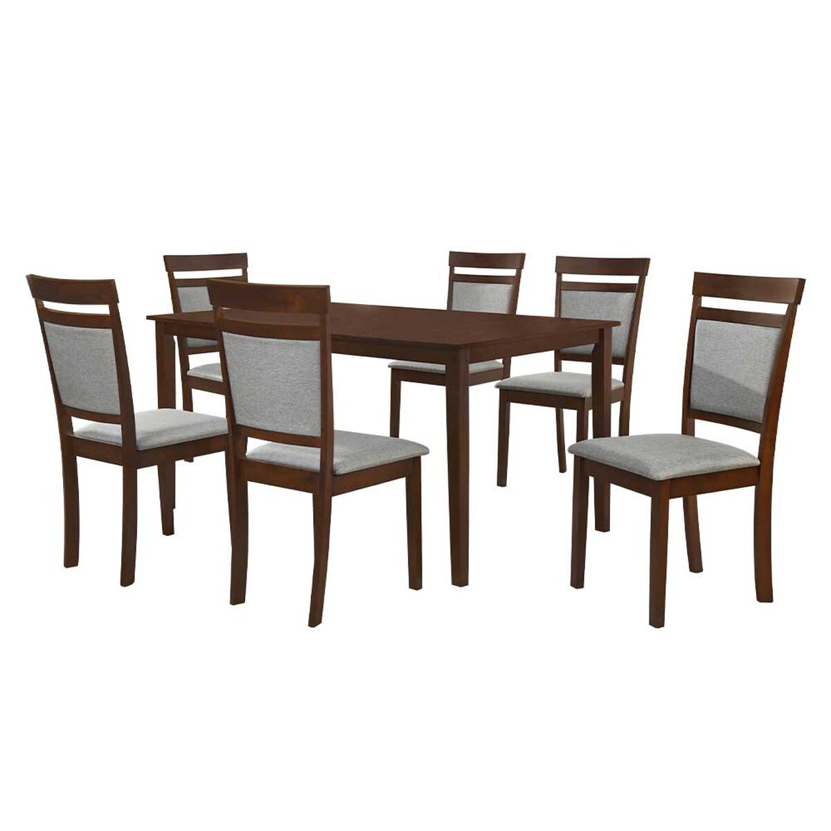 Combo Juego de Comedor Casanova Milan 6 Sillas Café + Juego de Cubiertos Zibel K-3650 30 Piezas + Set 4 Mugs Casanova MG-0518 Colores