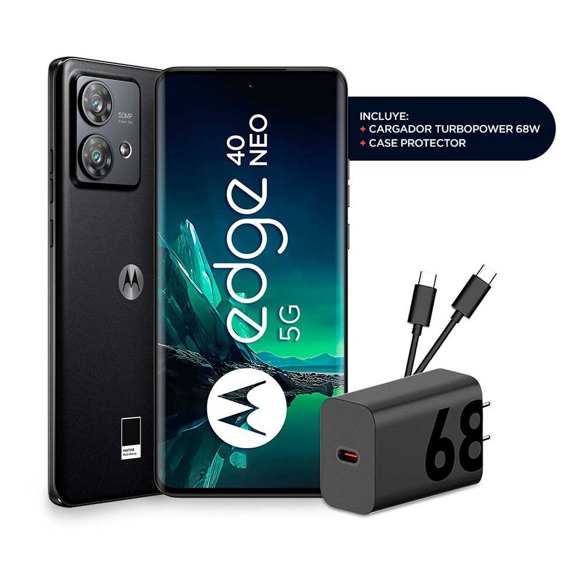 Celular Motorola Edge 40 Neo 256GB 6,55" Negro Liberado