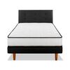 Cama Europea Flex 1 Plaza New Simple + Respaldo Royal Negro