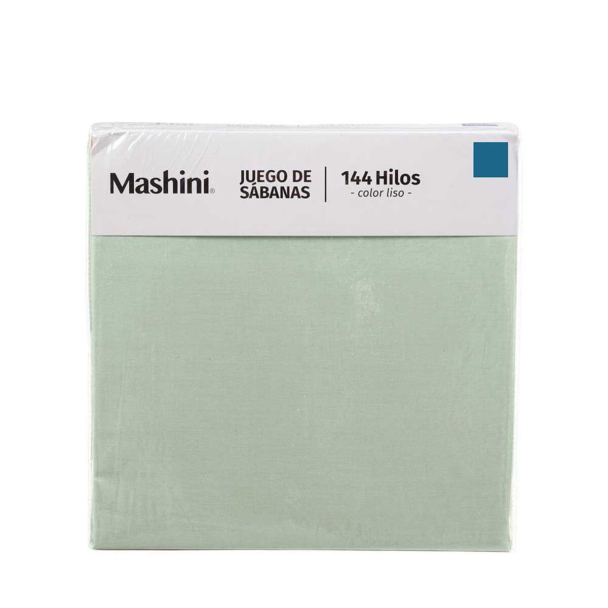 Juego de S&aacute;banas Mashini 144 Hilos King Liso Verde