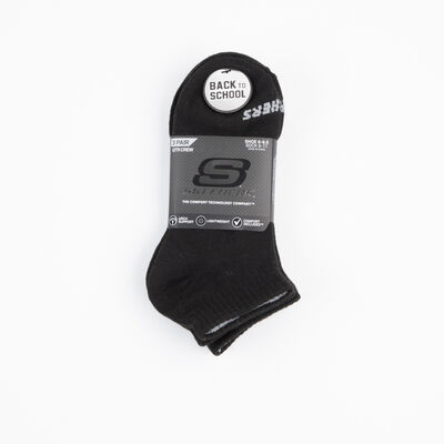 Imagen 1 del producto Pack 3 Calcetin Unisex Skechers Blanco, Negro