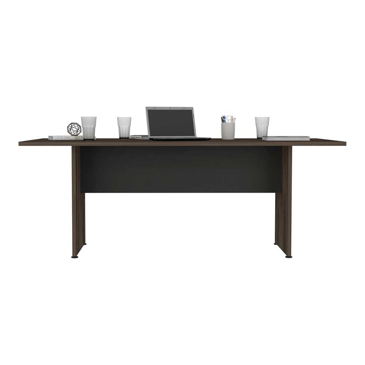 Escritorio TuHome Home Office Negro Soft Coñac