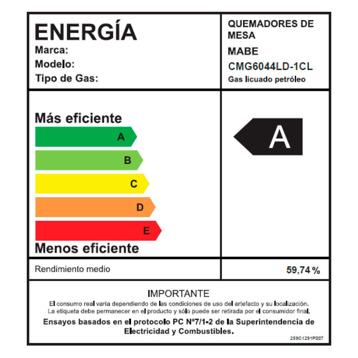 Kit Empotrable Campana Mabe CM6045XV0 + Encimera CMG6044LD-1CL