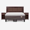 Cama Europea Rosen Base Dividida King New Style 4 Plus + Respaldo + 2 Veladores Rachel
