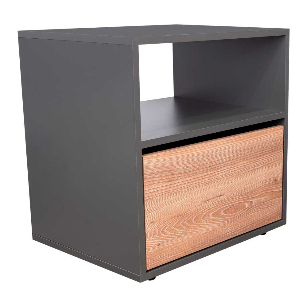 Velador Tuhome Galanto 1 Puerta Plomo y Lenno