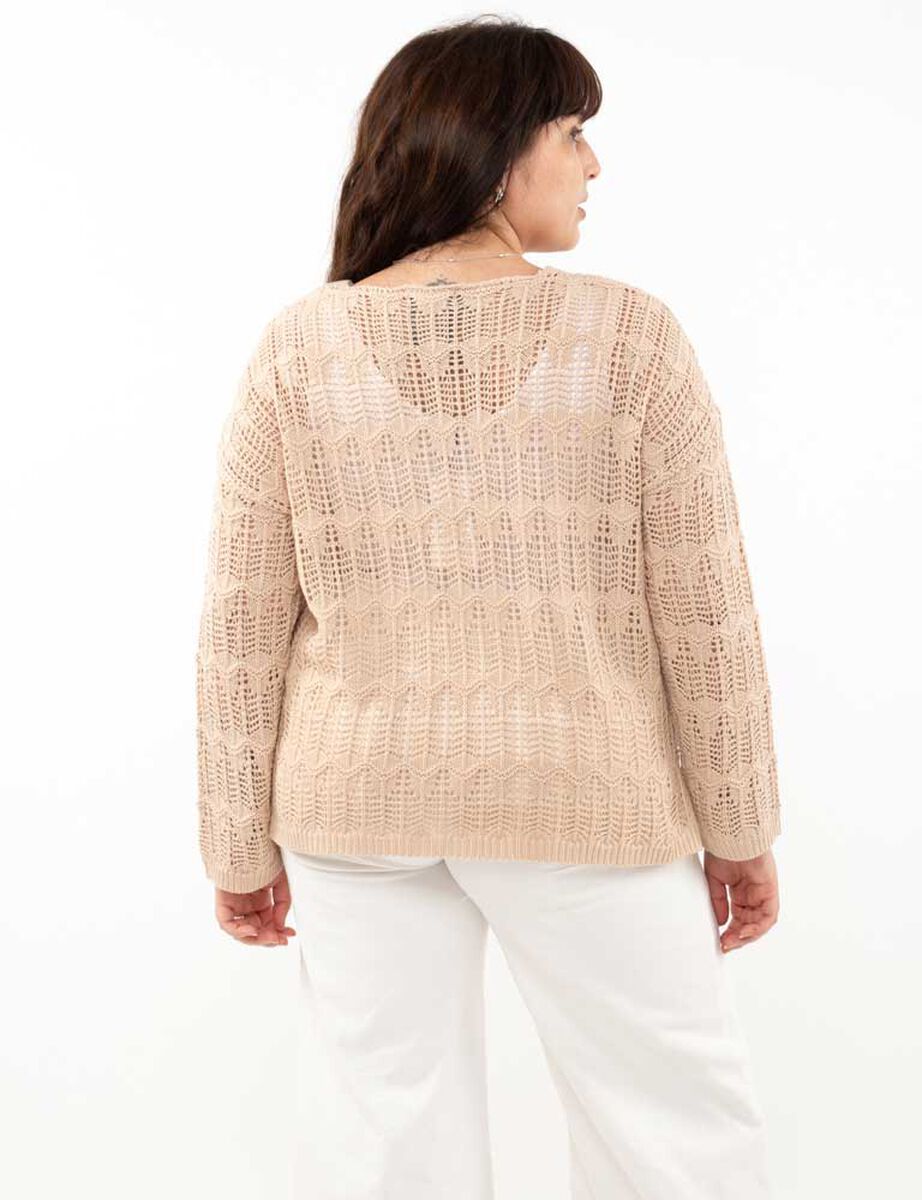 Sweater Cuello Redondo V Mujer Extralindas