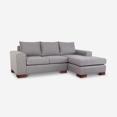 Imagen 2 del producto Sofá Seccional Derecho CIC Praga 5 Cuerpos Gris Claro