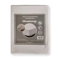 Protector de Colchón Illusions 1,5 Plazas Waterproof Blanco