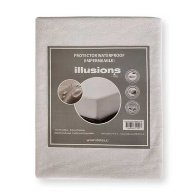 Imagen 1 del producto Protector de Colchón Illusions 1,5 Plazas Waterproof Blanco