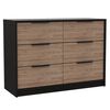 Cómoda TuHome Kaia 4 Cajones Wengue/Miel