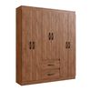 Closet Almore Mexico 6 Puertas 2 Cajones Castano