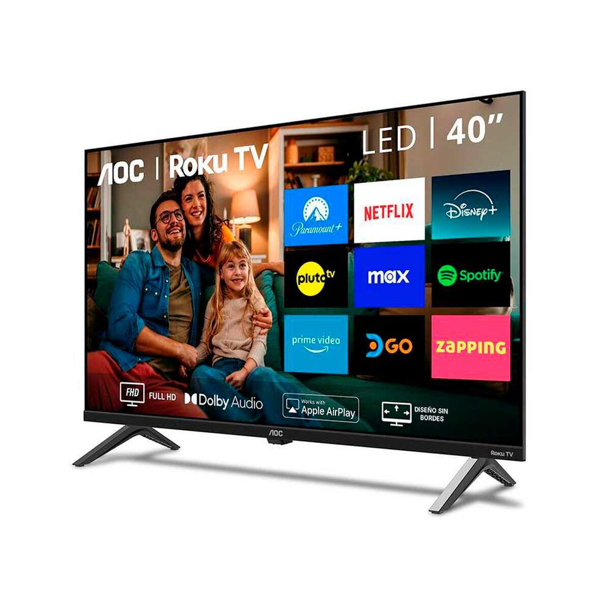 LED 40" AOC Roku TV 40S5045 Smart TV FHD
