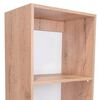 Biblioteca Recta TuHome Home E2 Macadamia Cart&oacute;n Blanco