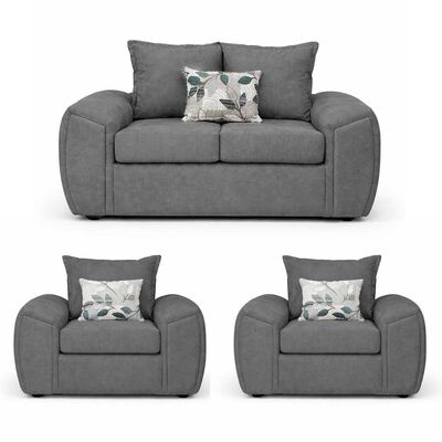 ELEGANT DETAIL Juego de Living Elegant Detail New Houston 2-1-1 Cuerpos Gris
