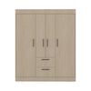 Closet Tuhome 150 VM 4 Puertas 2 Cajones Cartagena Wengue
