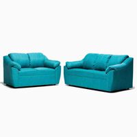 Juego de Living Cabsur Genova 5 Cuerpos Turquesa