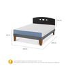 Cama Europea CIC 2 Plazas Excellence Plus + Respaldo Gales Negro