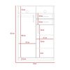 Clóset TuHome Eco 2 Puertas 2 Cajones Wengue