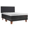 Cama Europea Celta Base Dividida King Everest + Respaldo Everest