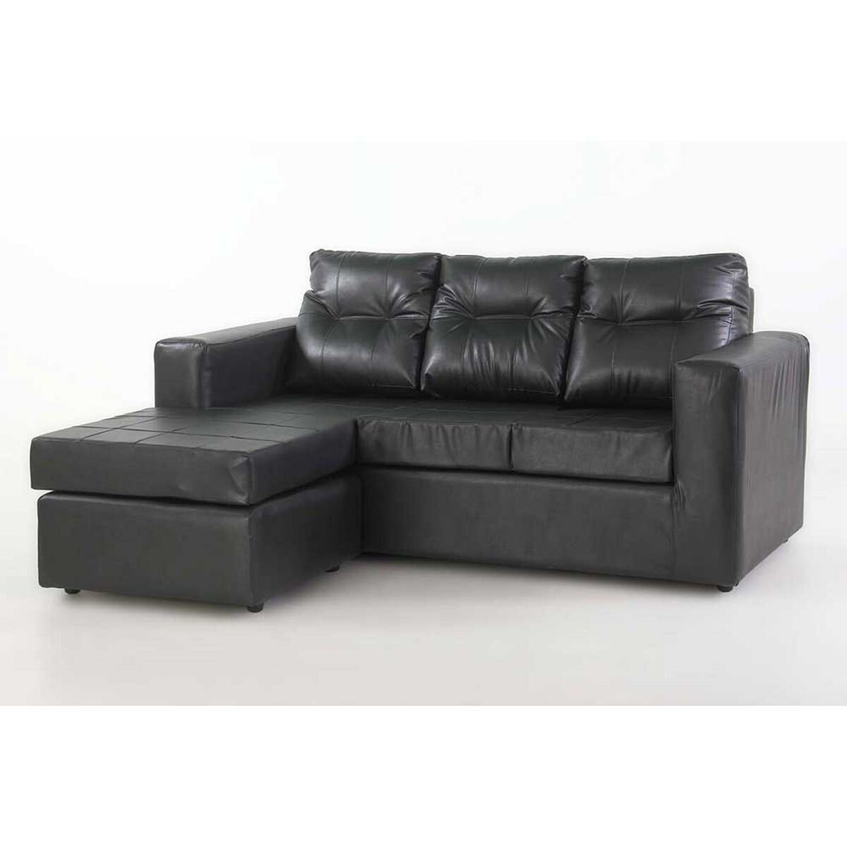 Sofá Modular Kea Rodas 3 Cuerpos Negro