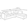 Sofá Seccional Derecho Latam Home Padua 3 Cuerpos Blanco