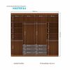 Clóset Altavision Master 8 Puertas 6 Cajones Jatoba Grafito