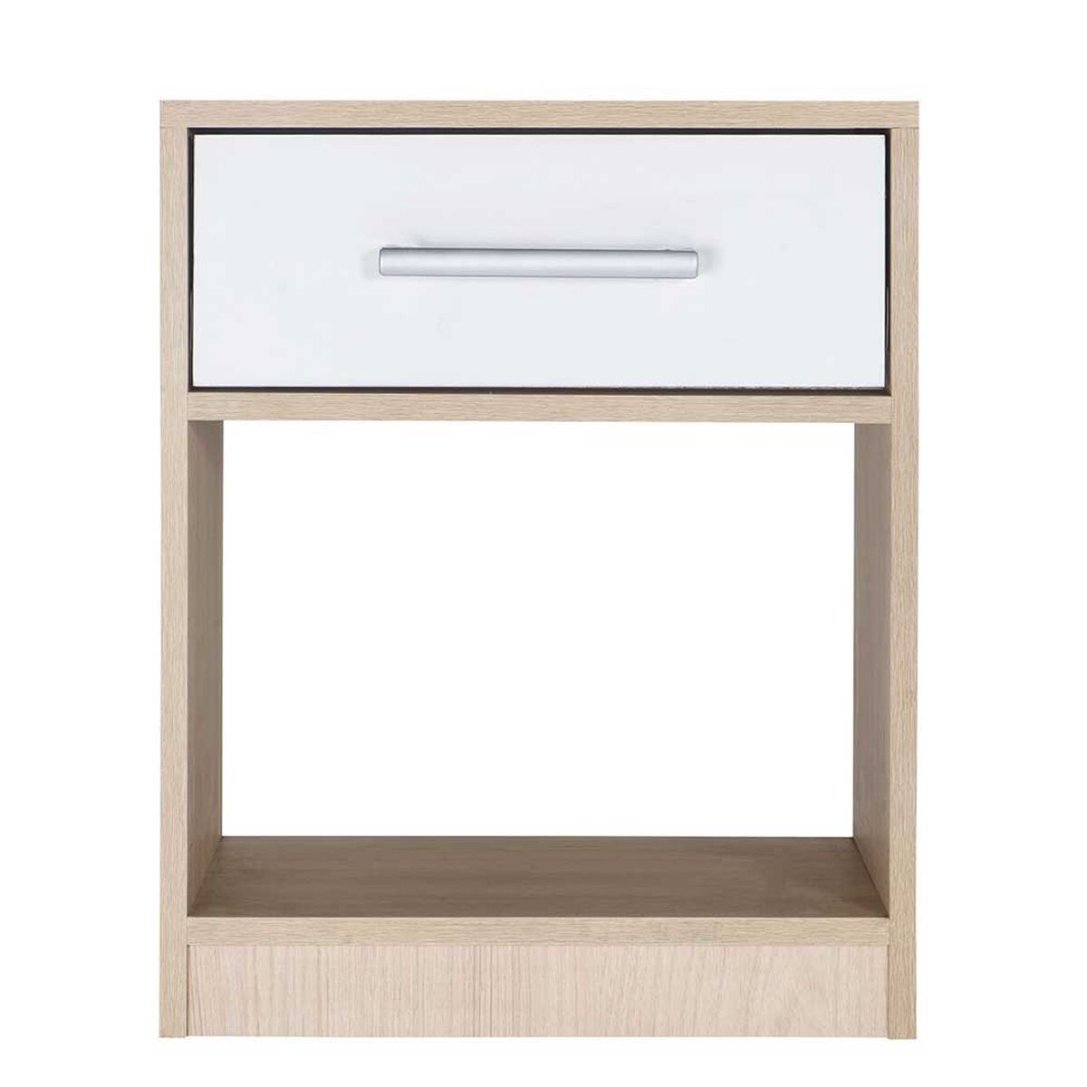 Velador Mobikit Oslo Blanco-Jerez 1 Cajón